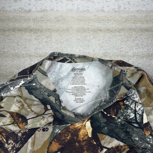 Vintage Fusion 3D Hunting Camo Shirt Cotton Long Sleeve Woodland 90s - Picture 3 of 3